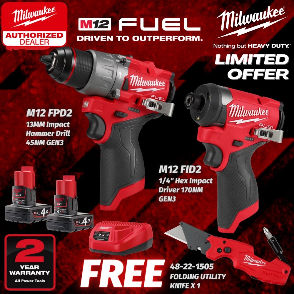 M12 hammer drill online combo