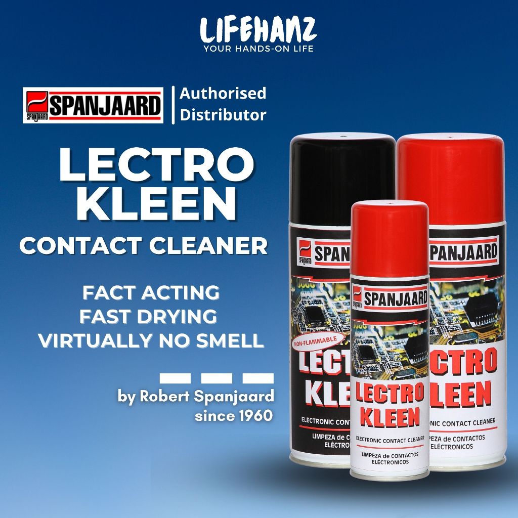 Spanjaard LectroKleen Contact Cleaner Spray 200ml/400ml/350ml