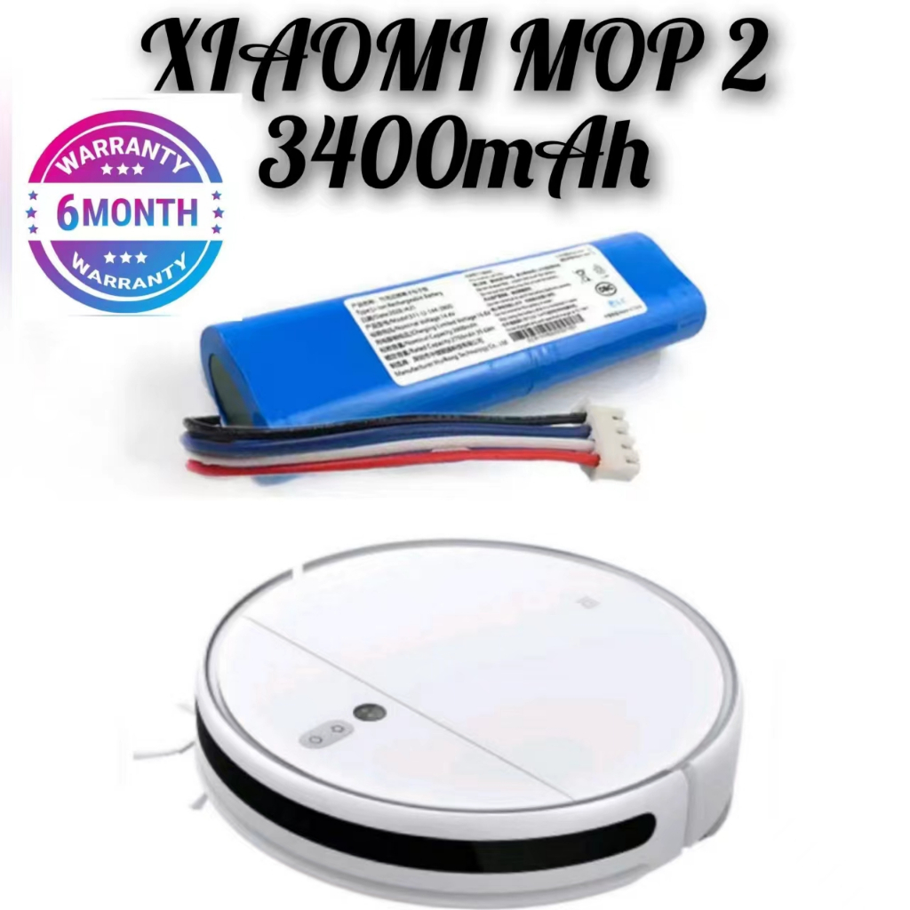Xiaomi Mop 2 MIJIA 2C STYTJ03ZHM 3200mAh Vacuum Robot Battery | Shopee ...