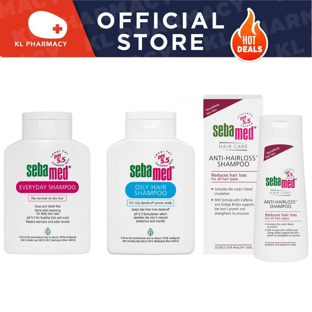 Sebamed Anti Hair Loss/Everyday/Oily Hair Shampoo 200ml Shopee Malaysia