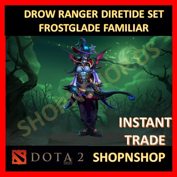 DOTA 2 Drow Ranger (DR) "Diretide" Frostglade Familiar Diretide Set
