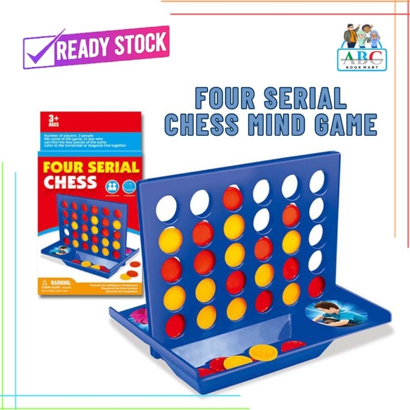 ( READY STOCK ) FOUR SERIAL CHESS MIND STIMULATING BOARD GAME Shopee
