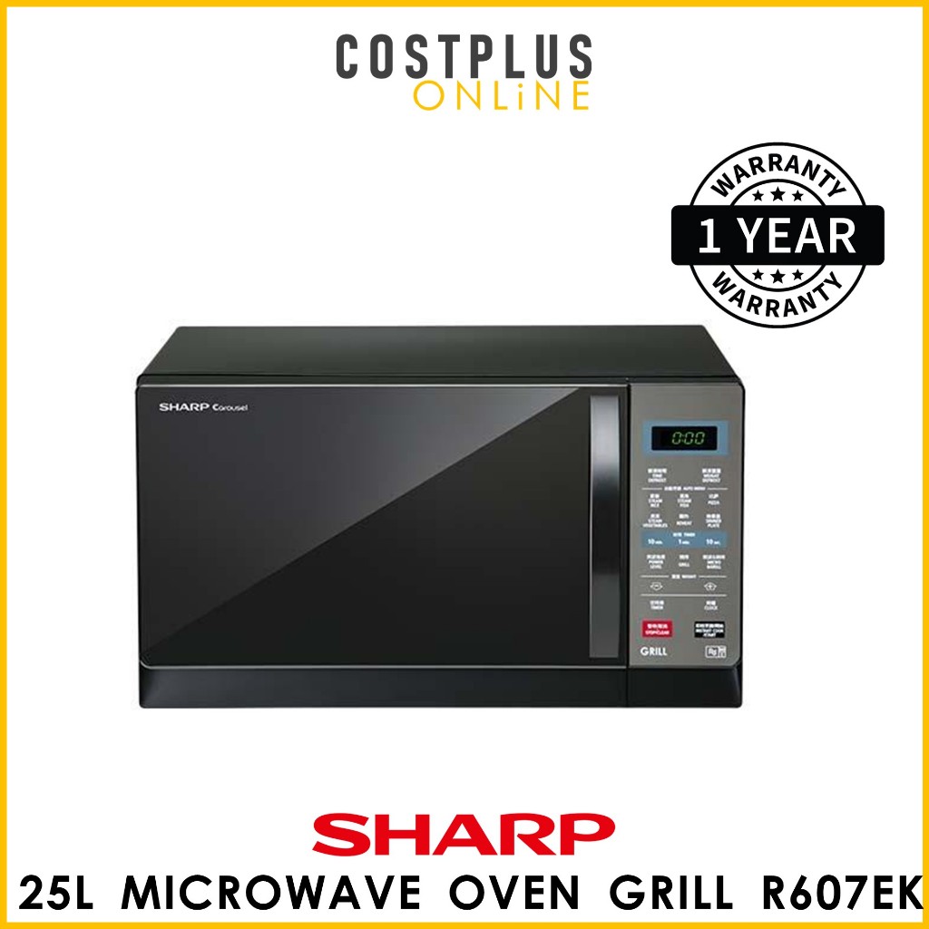 Sharp Microwave Oven with Grill 25L R607EK Shopee Malaysia