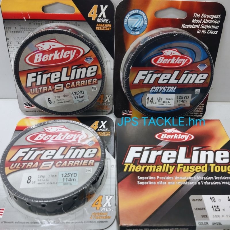 BERKLEY FIRELINE CRYSTAL /UTRA 8 CARRIER tali ultralight Fireline