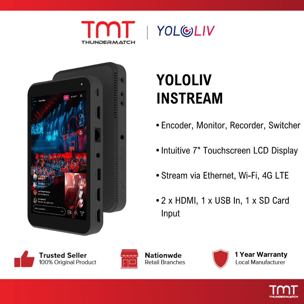 YOLOLIV Instream All-In-One Portable Multicam Vertical Live Streaming ...