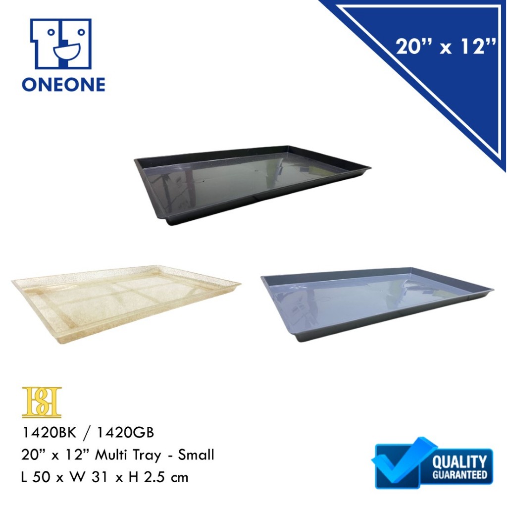 1420BK / 1420GB 20" X 12" Multi Tray - Small - B&B Plastic | Shopee ...