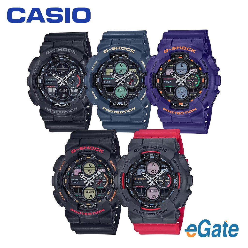 [100% Original] G-SHOCK GA140 Sporty Design Resin Band GA-140-1A & GA ...