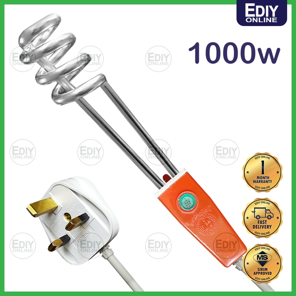 Travel Portable Electric Water Heater Immersion Boiler Element 110V/1000W 