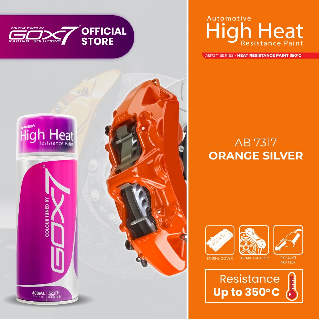 Gox7 High Heat Resistance Paint Series (350°C) AB73** 400ml Aerosol