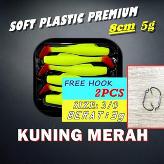 SP Combo SET Weedless hook 5g #3/0 2pcs Casting Best Combo Soft Plastic Lure  8cm Umpan Casting Haruan PB