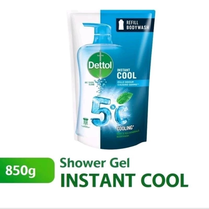 DETTOL Instant Cool Shower Gel Refill Pack 850g Shopee Malaysia