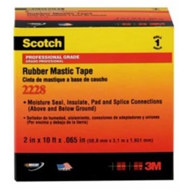 3M 2228 Scotch® Rubber Mastic Tape (50mm x 3m)(2 Inch x 10ft) | Shopee ...