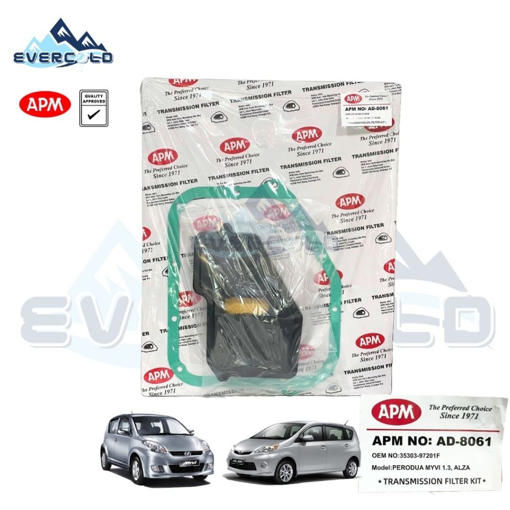 APM Transmission Auto Filter with Gasket Perodua Myvi 1.3 & 1.5 2005 ...