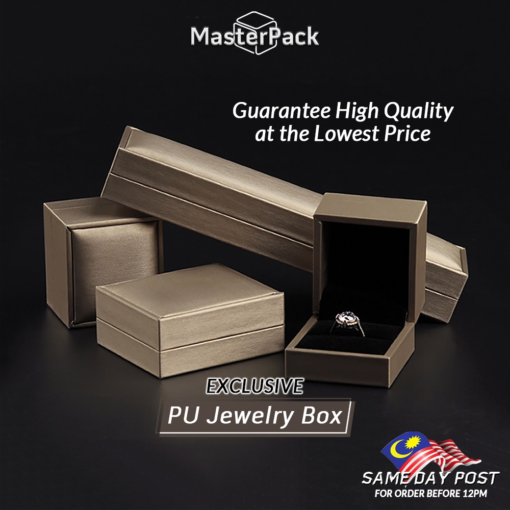 Jewellery Box Luxury PU Jewelry Packages For Rings, Earrings, Pendants ...