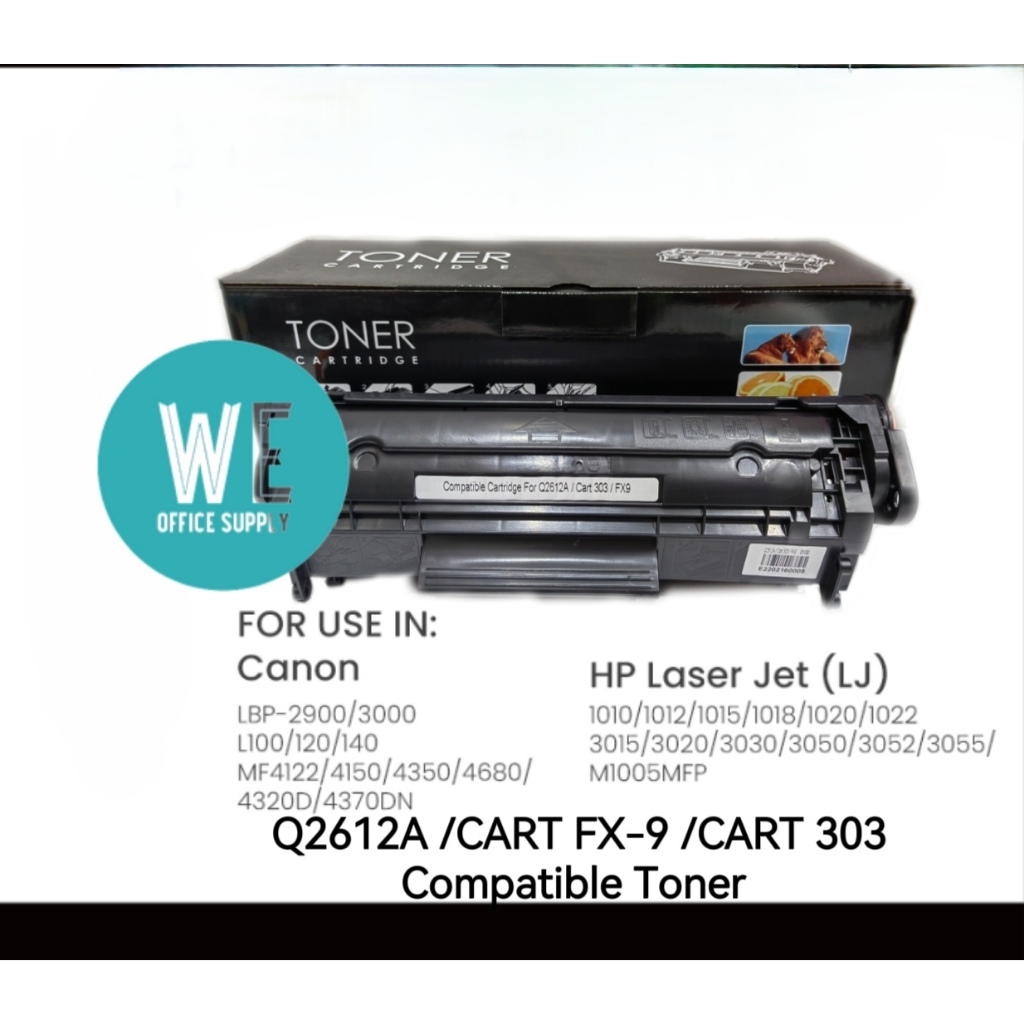 HP Q2612A COMPATIBLE TONER CARTRIDGE CANON 303 /CANON FX-9 /HP Q2612A ...