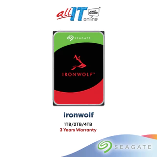 Seagate IronWolf NAS 3.5’’ HDD 5400/5900/7200RPM 2TB–10TB (Not suitable for 2025 Synology models)