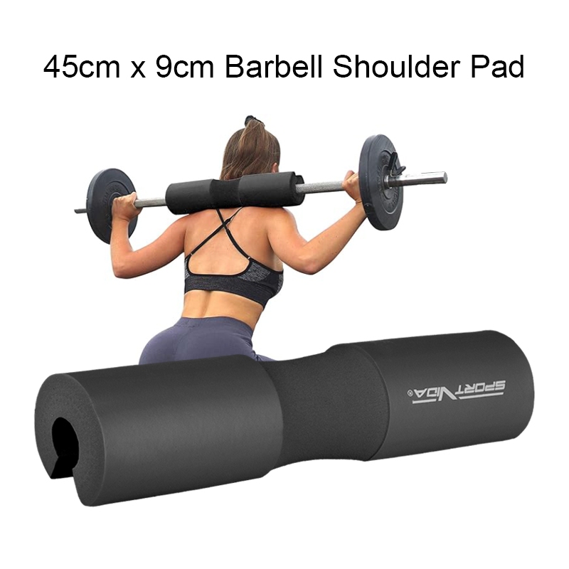 ReadyStock FREE STRAP Barbell Shoulder Protector Gym Grade Neck ...