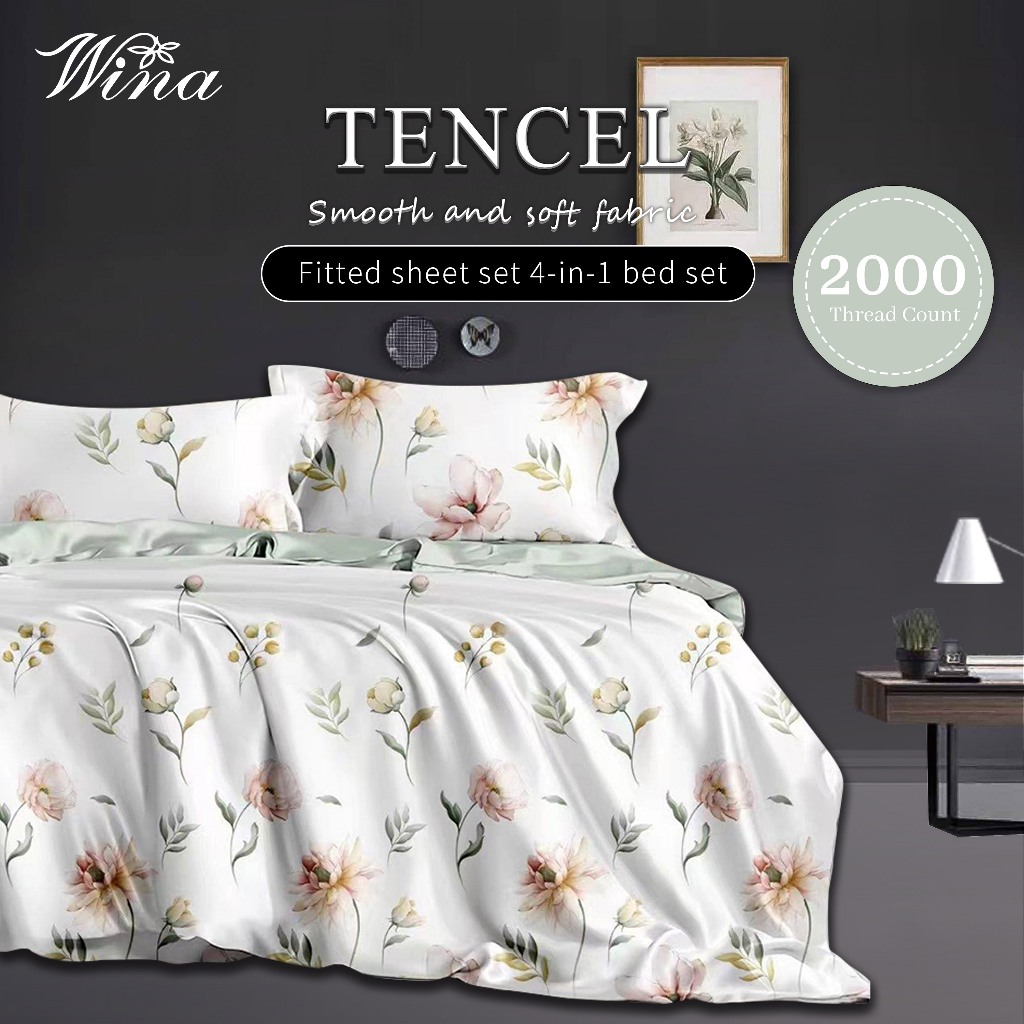 Wina Tencel Lyocell Cotton Sheet Set 2000TC( King / Queen / Super