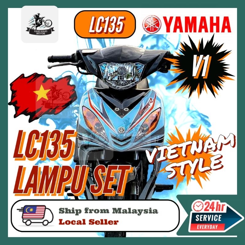 YAMAHA LC135 V1 🔥 READY STORE 🔥 Lampu Orange Combo Set Vietnam Design ...