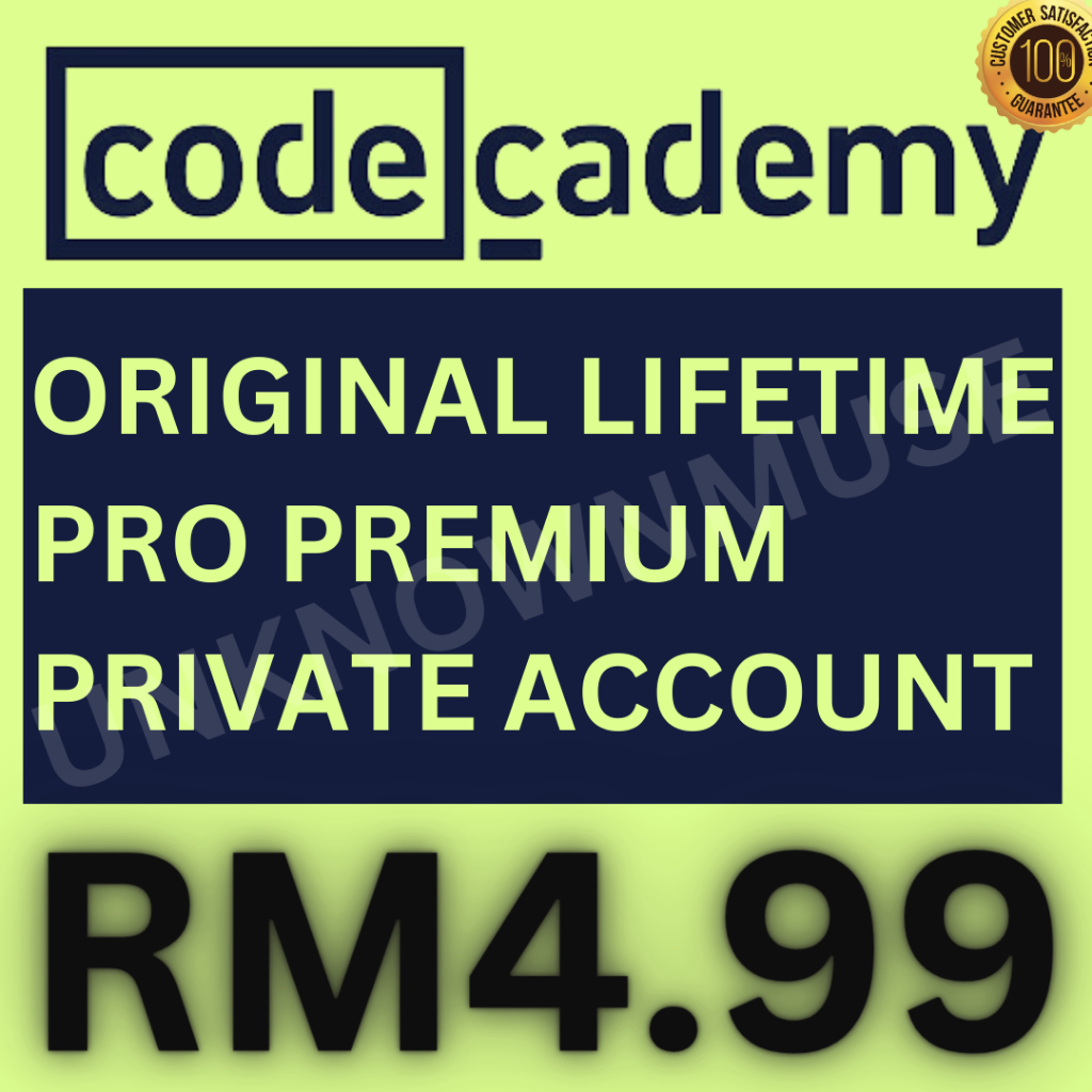 Codecademy Lifetime Premium Pro Personal Private Account | Shopee Malaysia