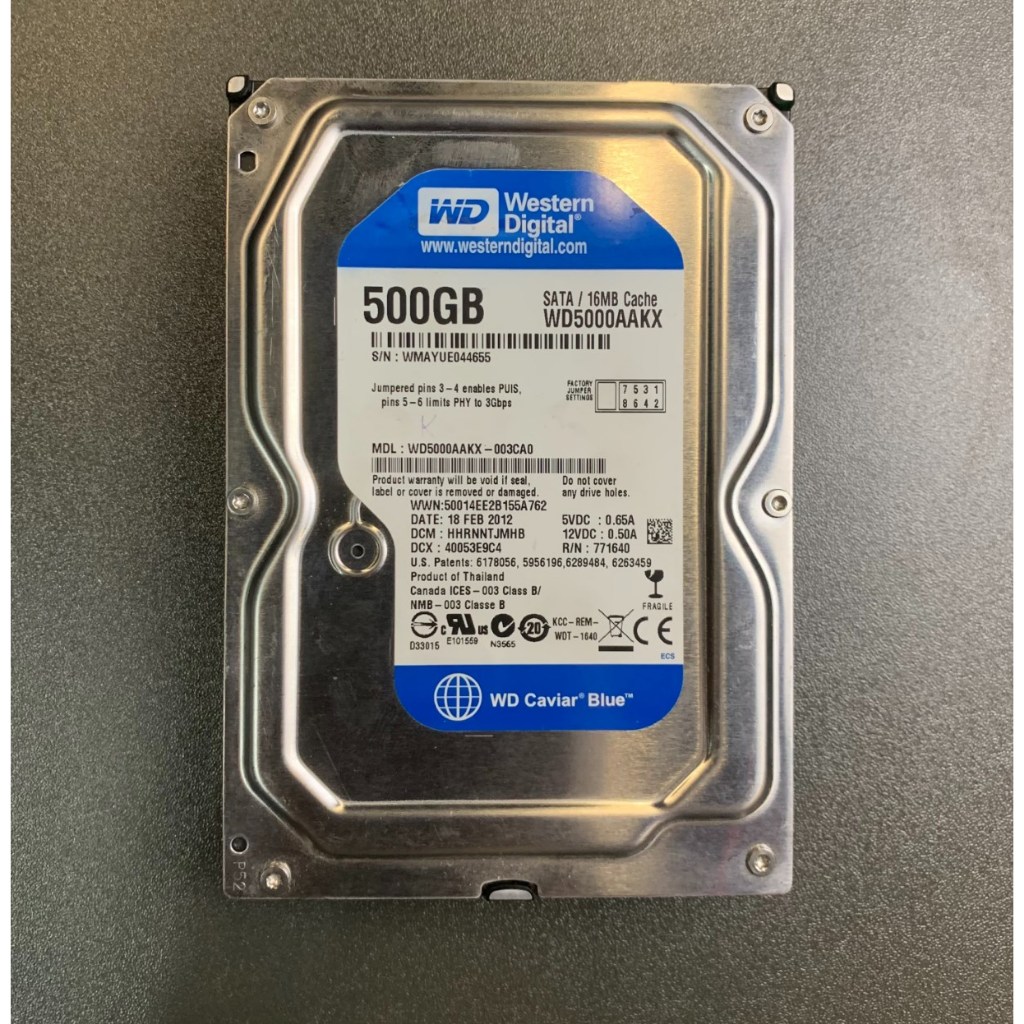 USED ] Western Digital Caviar Blue - WD5000AAKX 500GB SATA Hard Drives ...