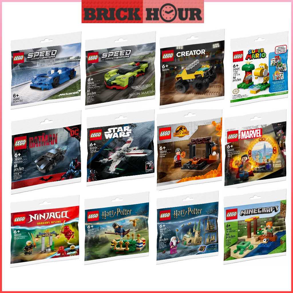 LEGO MIX POLYBAG ( 30343 , 30390 , 30434 , 30435 , 30432 , 30455 ...
