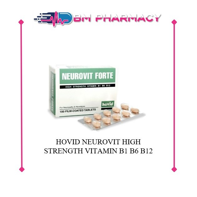 HOVID NEUROVIT FORTE HIGH STRENGTH VITAMIN B1 B6 B12 | Shopee Malaysia