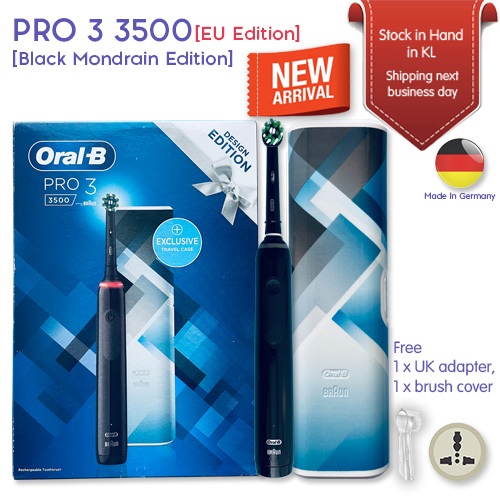 OralB Pro 3 3500 Electric Toothbrush 3 brush Modes Visible Pressure