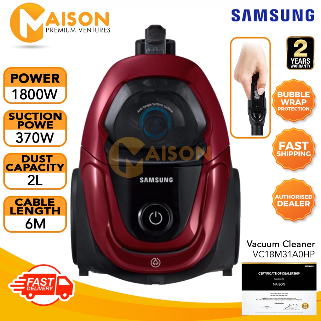 Samsung easy 1800w vacuum cleaner bag hot sale