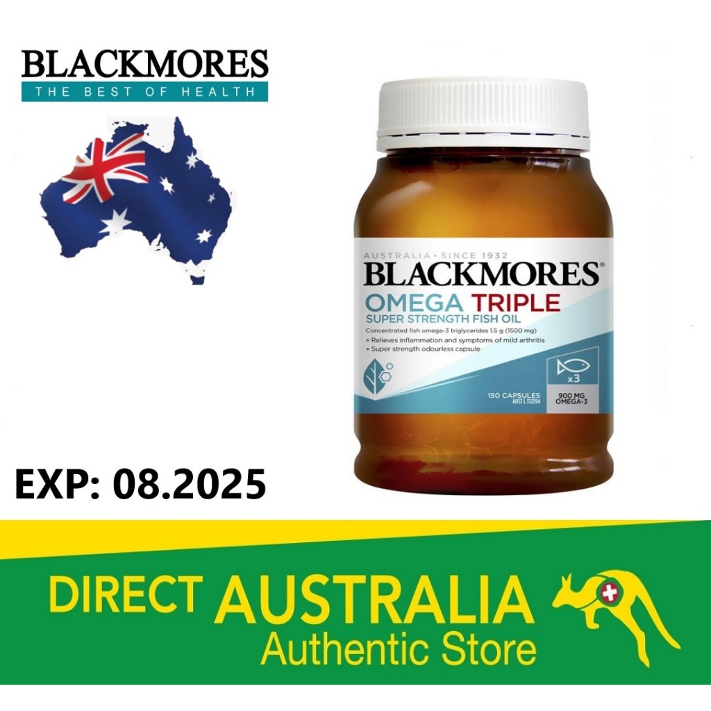 Blackmores omega triple concentrated outlet fish oil 150 capsules