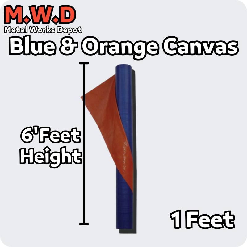 6Feet X 1Feet Waterproof Tarpaulin Canvas Sheet / Painting Plastic