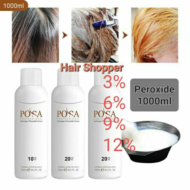 POSA PROFESSIONAL HYDROGEN PEROXIDE CREAM 3 6 9 12 1000ML Shopee