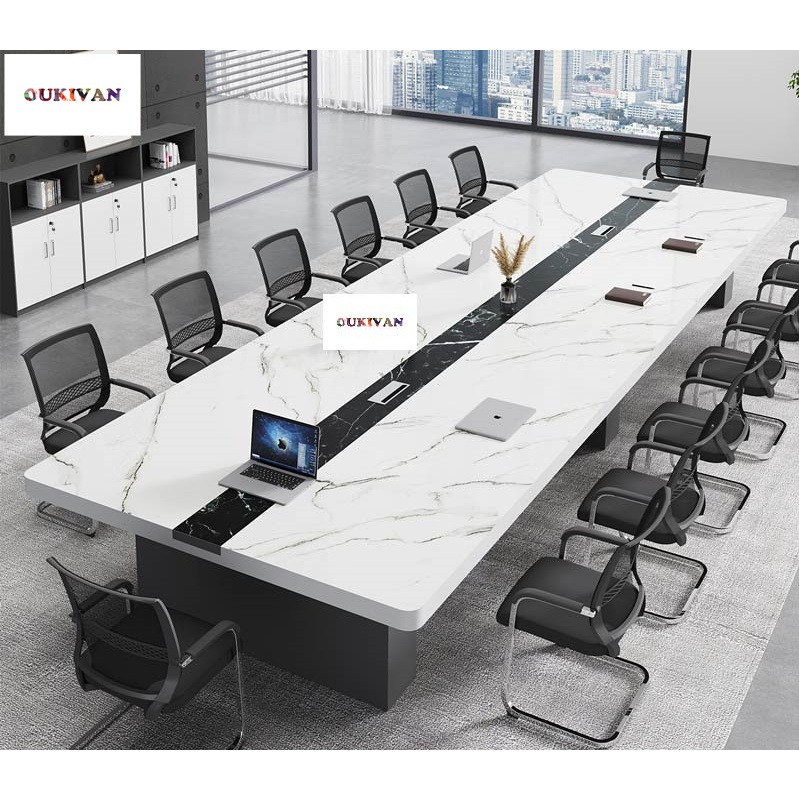Marble Meeting Table Meja Mesyuarat Warna Marmar Conference Table ...