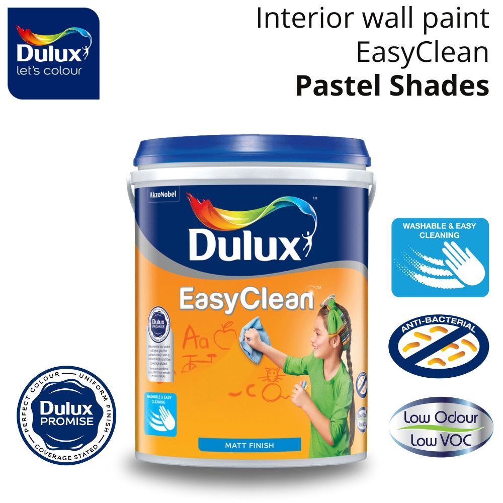 Dulux EasyClean Washable Interior Wall Paint Matt Finish (Pastel Shades