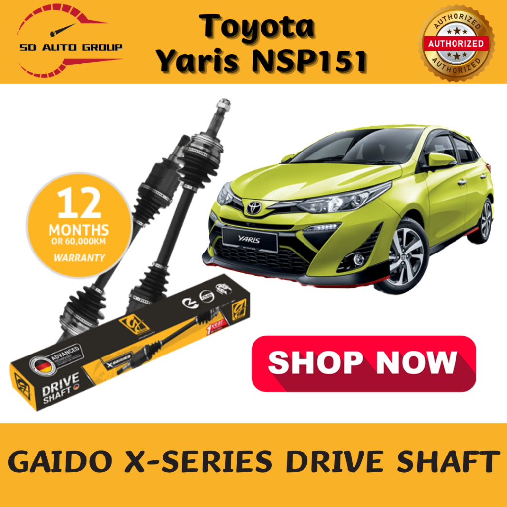 PREMIUM SHOP | Gaido Drive Shaft - Toyota Yaris NSP151 | Shopee Malaysia