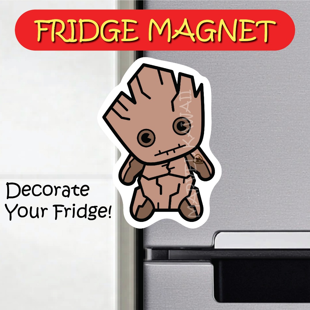 Fridge Magnets Marvel Kawaii Groot Guardians of the Galaxy Souvenir Gift  Home Office Decoration Hiasan Sticker Magnet