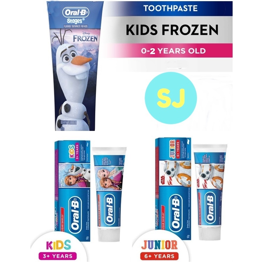 Oral-B Frozen Kids Toothpaste / Ubat Gigi 92g (Frozen/Star Wars/Olaf ...