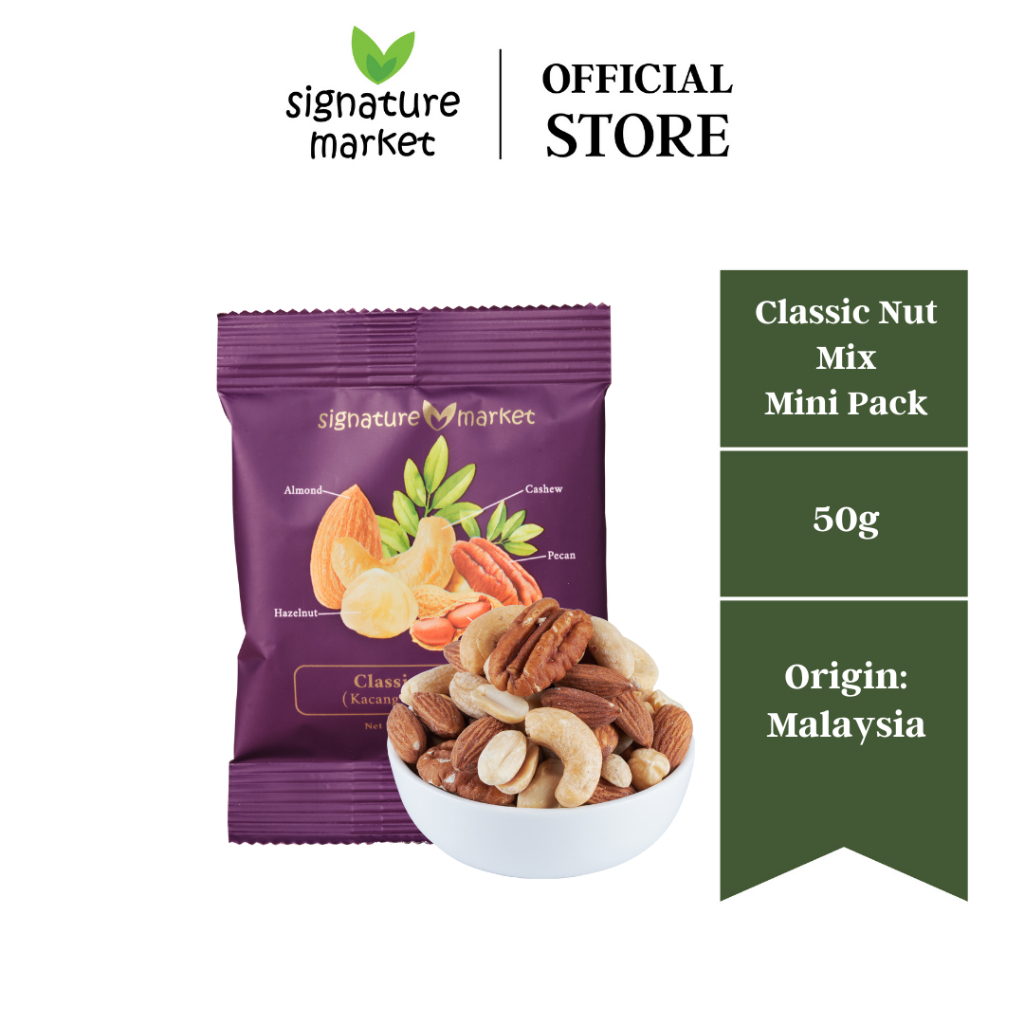 Signature Market Classic Nut Mix Mini Pack 50g Shopee Malaysia 0222