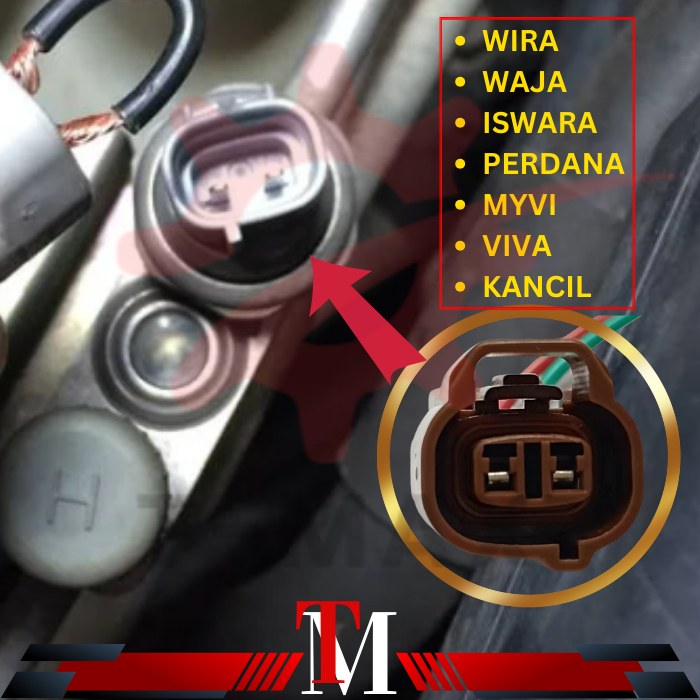 Denso Condenser Aircond Pressure Sensor Switch Socket Connector 2pin