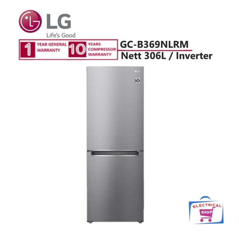 LG 335L Fridge GCB369NLRM / GCB369NLRM Refrigerator / 341L Bottom