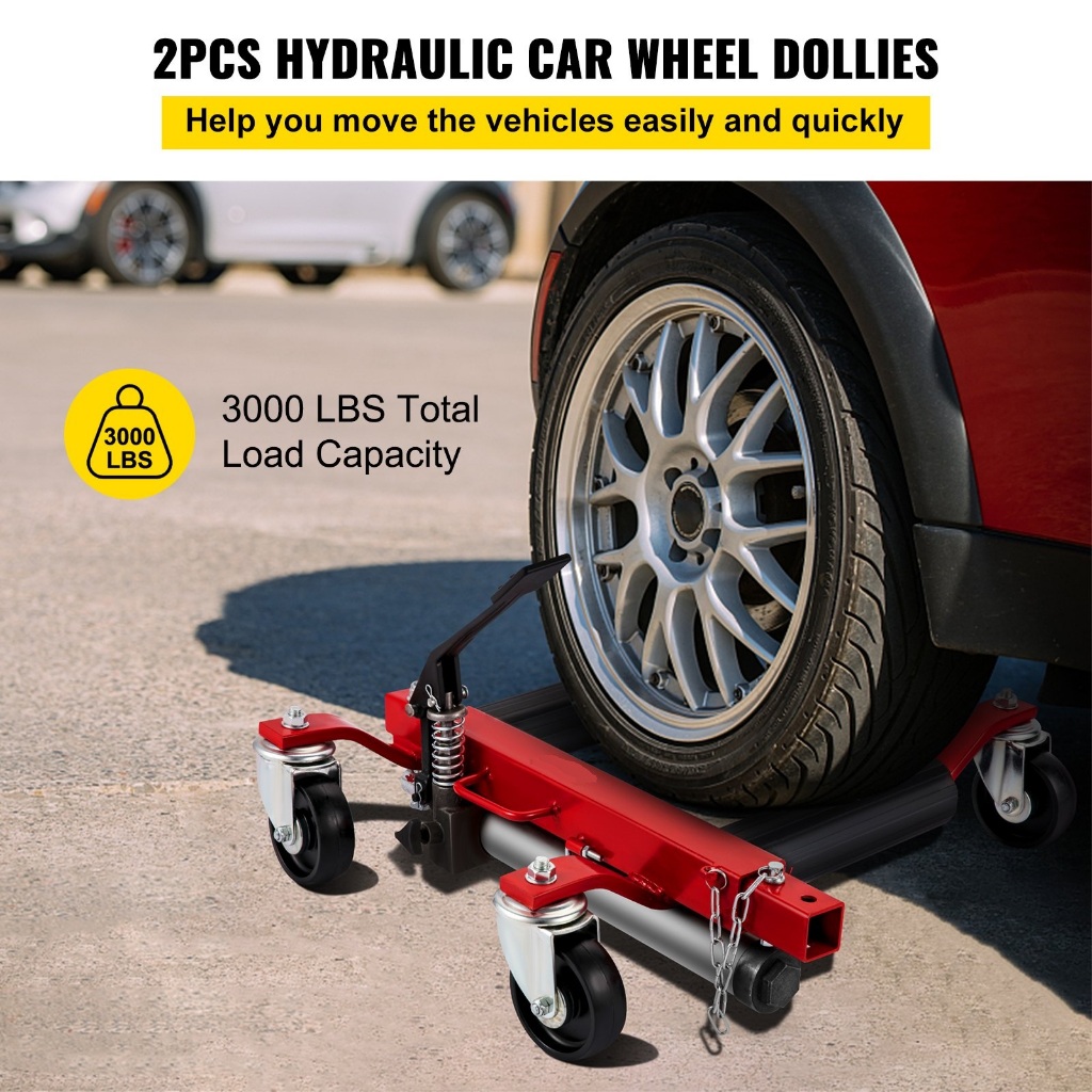 Wheel Dolly Car Dolly 3000 lbs Wheel Dolly Car Jack Dolly 12'' Wheel ...