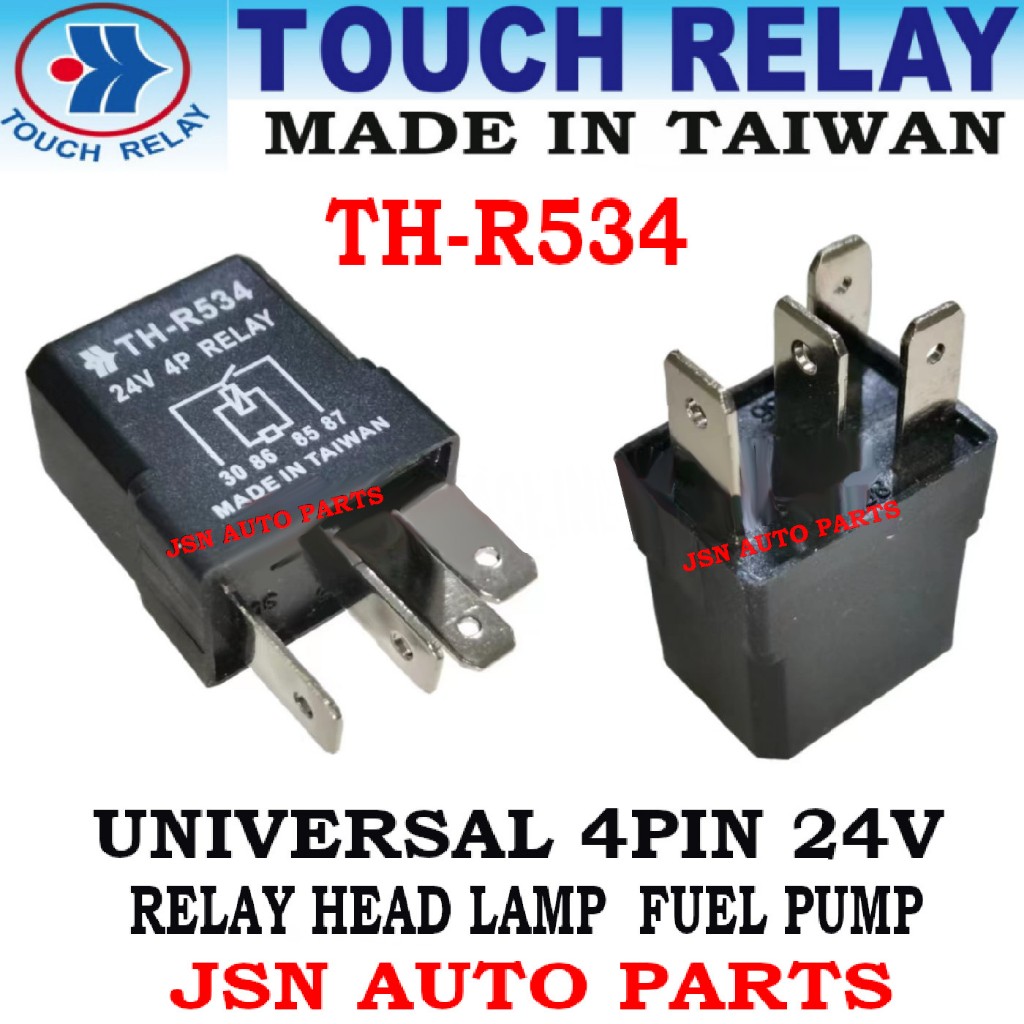 TH-R534 4PIN 24V RELAY FUELPUMP HEAD LAMP SCANIA VOLVO JAPANESE TRUCK ...
