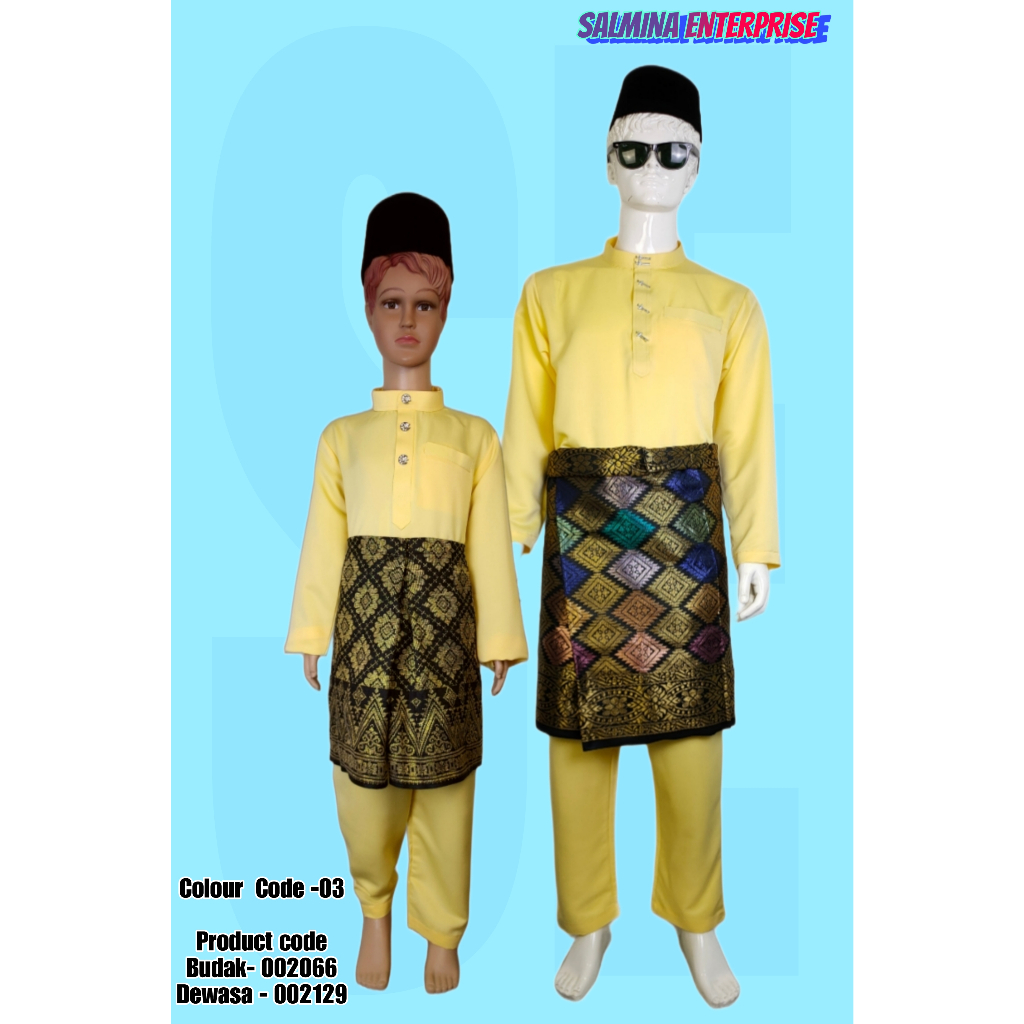 Baju Melayu Set Ayah Dan Anak Baju Melayu Selangor Ada Pilihan 30