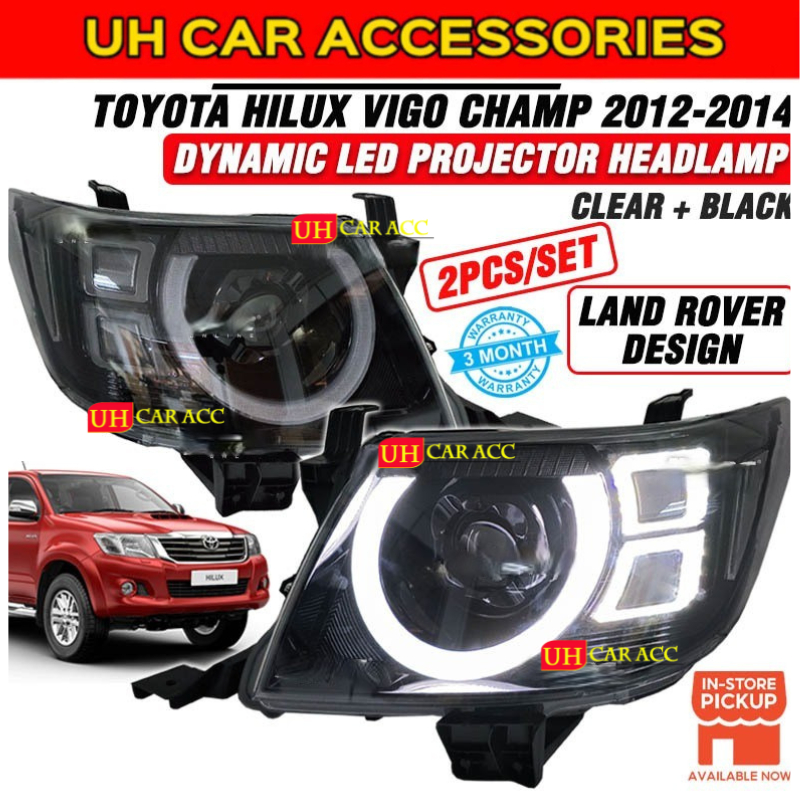 TOYOTA HILUX VIGO CHAMP 2012 - 2014 LAND ROVER DESIGN DYNAMIC LED ...