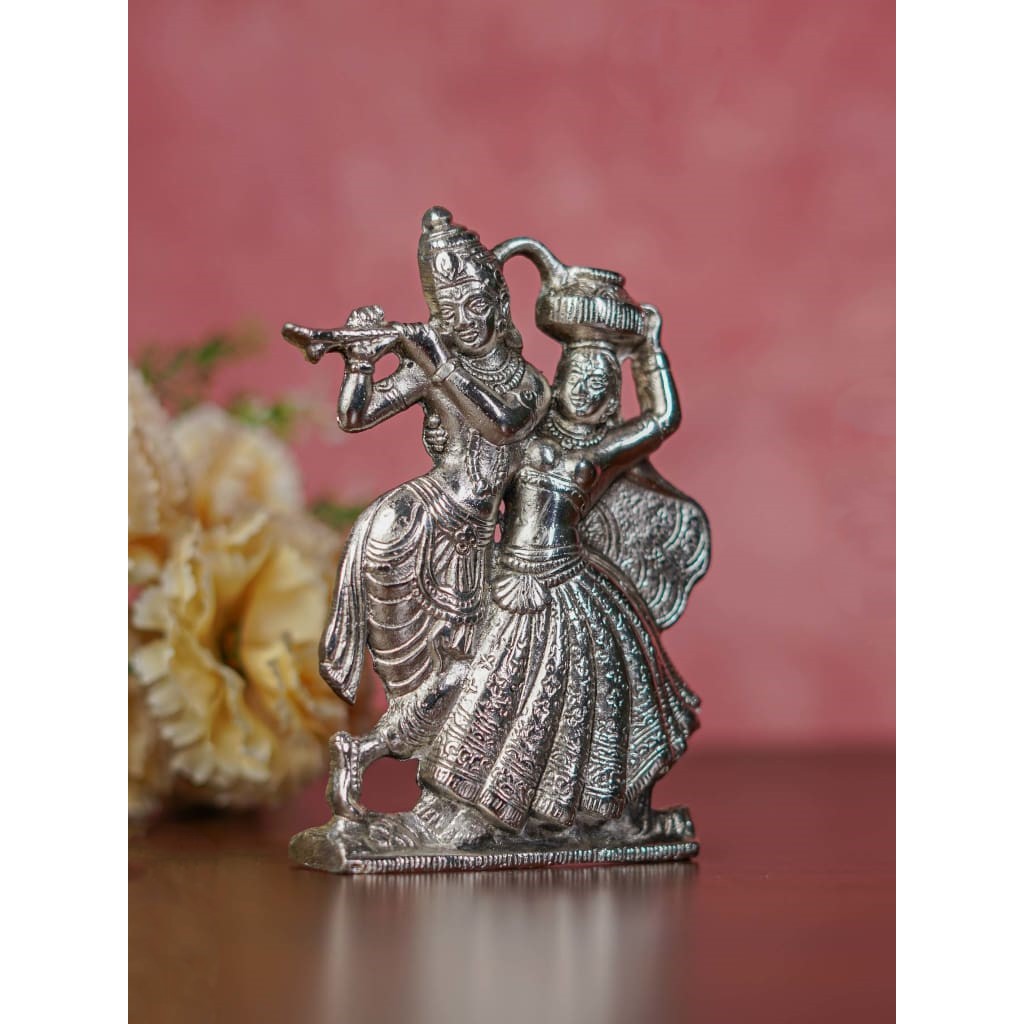 White Metal Radha Krishna matki - W0164 | Shopee Malaysia