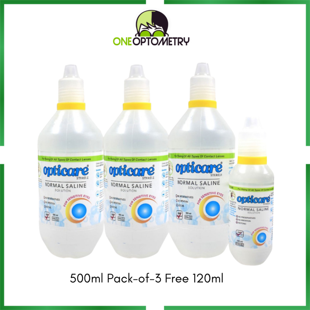 Opticare Sterile Normal Saline Solution For Contact Lens Sensitive Eyes ...