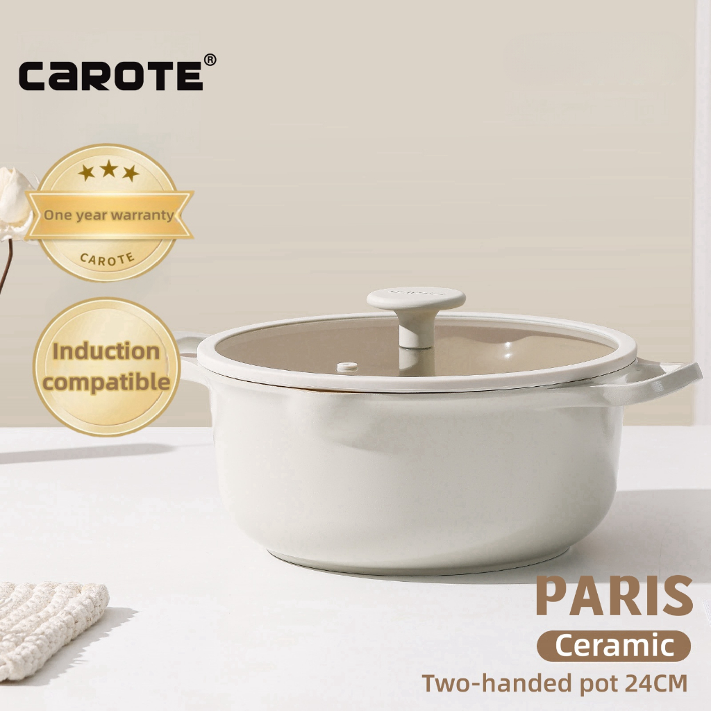 Carote Paris Non Stick Ceramic Casserole Suitable Oven Induction All