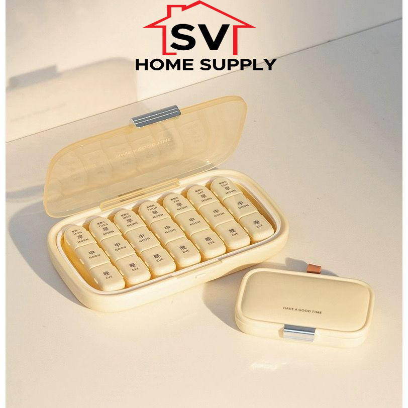 Pill Box Portable Separately Packed Case Seven-Day Mini Plastic Box ...