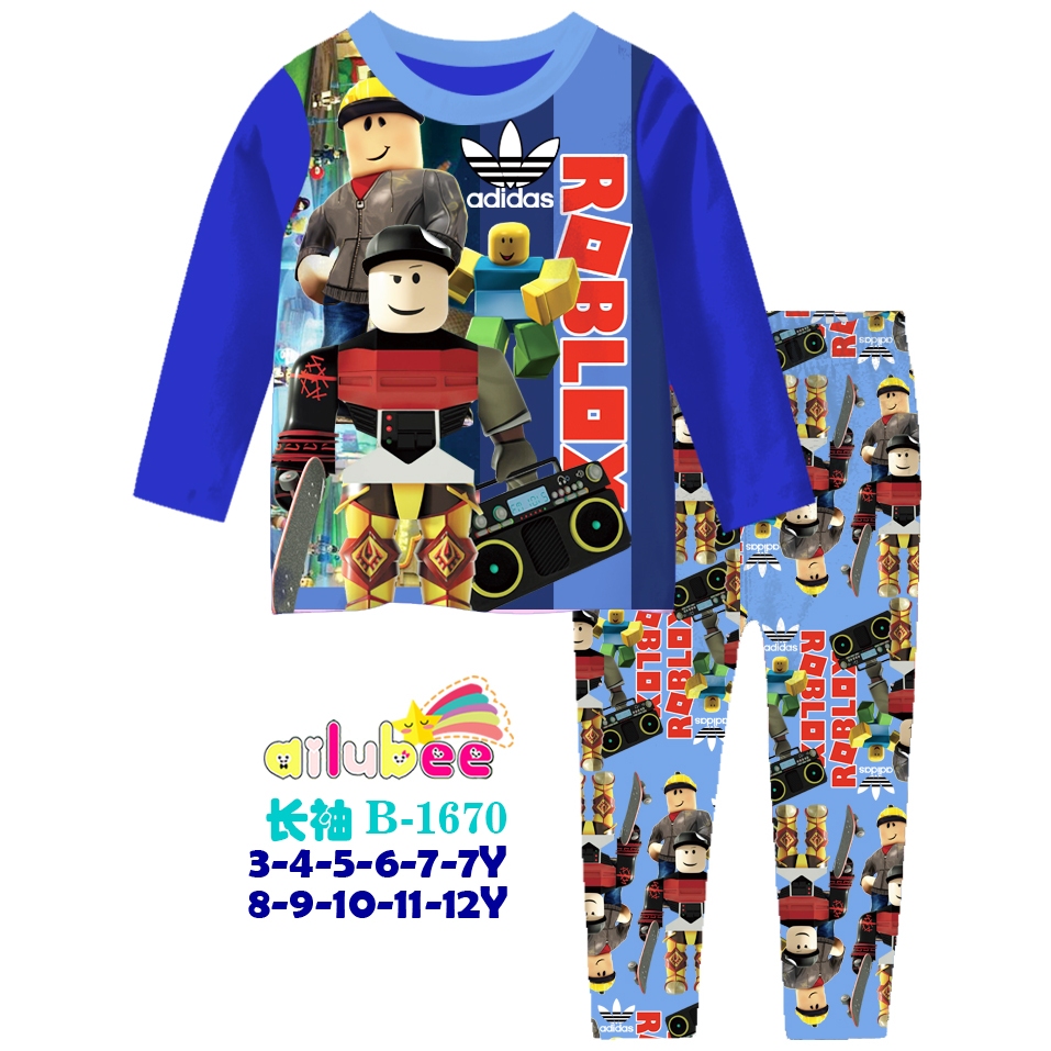 💥💥CLEARANCE💥💥 B1670 Ailubee Boy Pyjamas Roblox Sleepwear / Baju Tidur