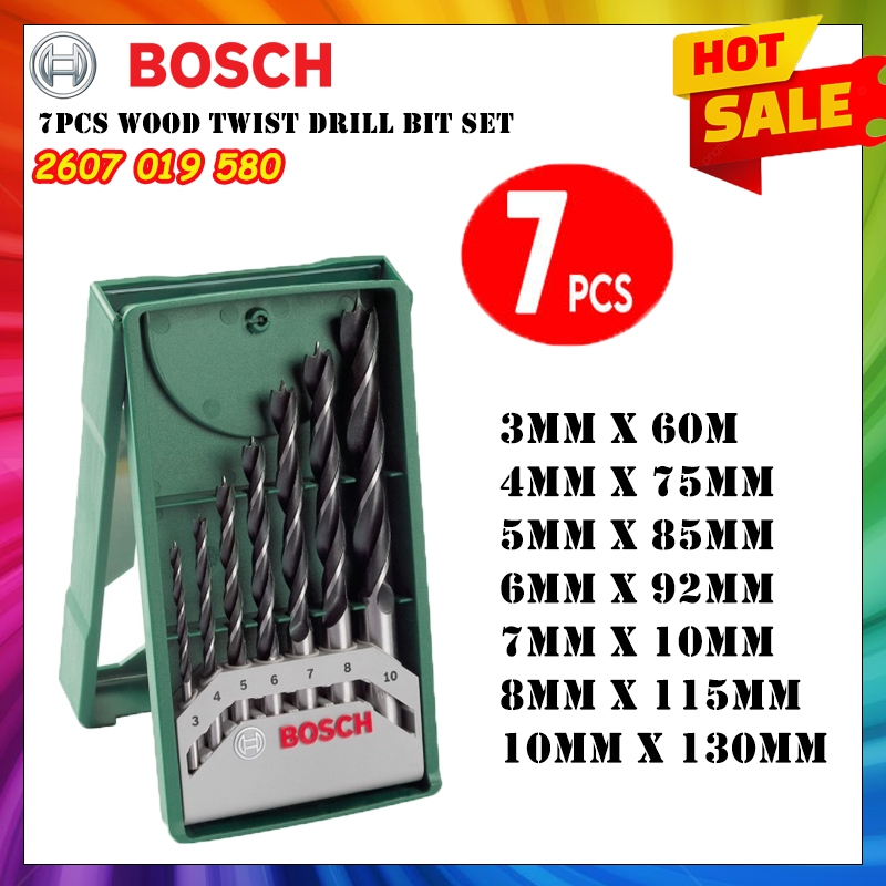 bosch-accessories-set-2607019580-x-line-7pcs-wood-twist-drill-bit-set